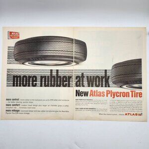 Vintage Atlas Plycron Tire Ancient Age Bourbon Bassett Furniture Print Ads